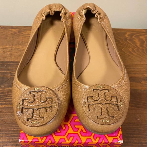 Tory Burch Tan Flats - Picture 1 of 8